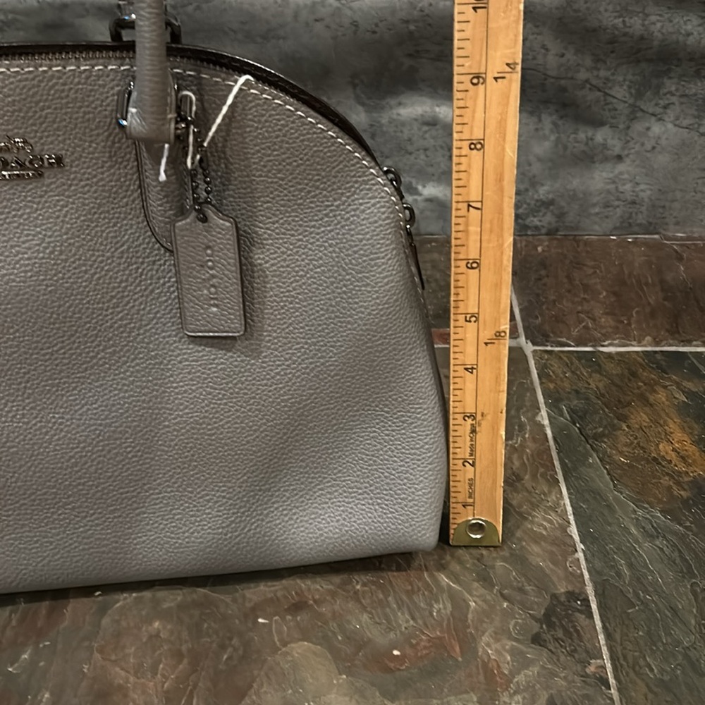 Coach Silver Leather Satchel - Picture 12 of 12